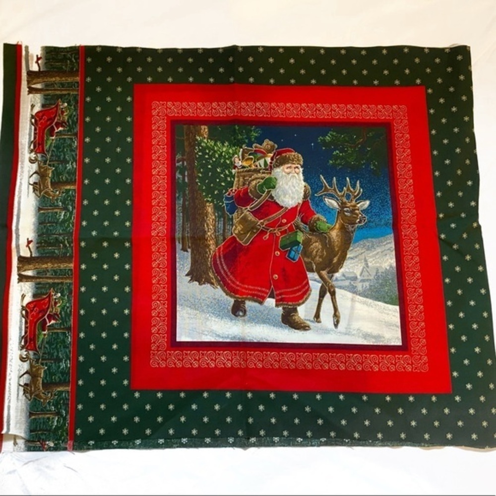 2pcs pillow cases Christmas Fabric unsown 44" length 21" width